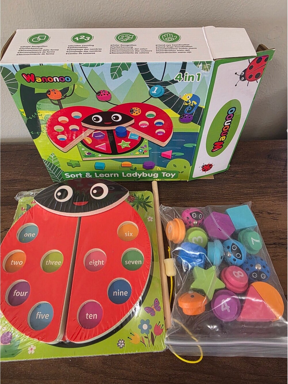 Sort & Learn Ladybug Toy - Picture 4 of 4